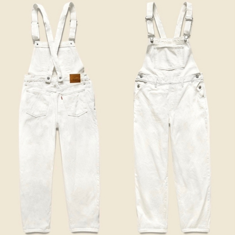 Levi's Premium denim clean sweep baggy overalls